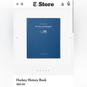 New York Times Hockey History Book - New York Rangers